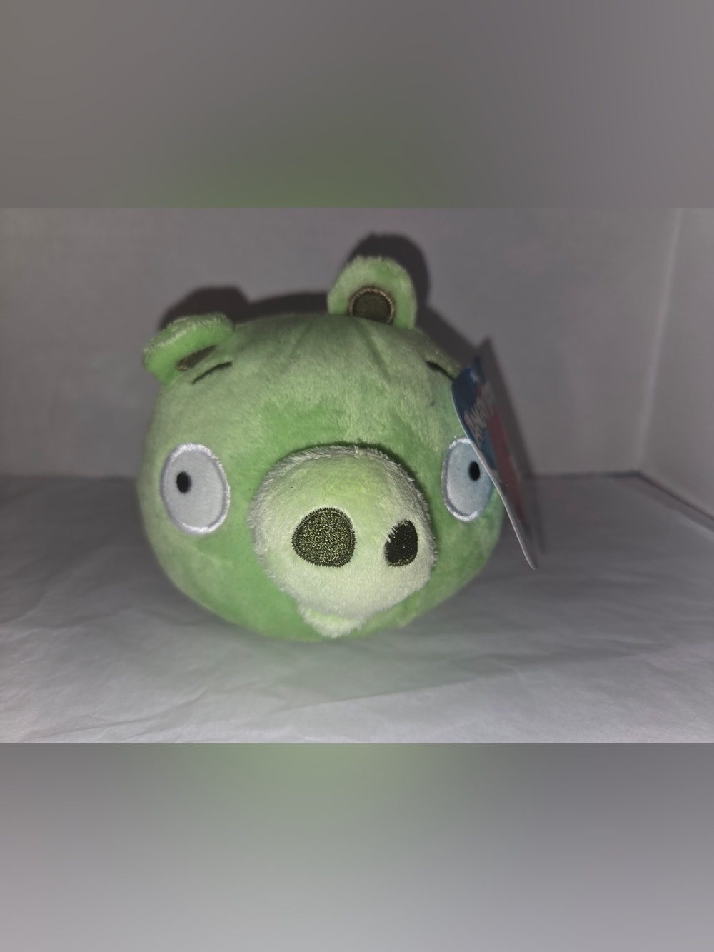Commonwealth Toy Angry Birds Green Pig Plush Stuffed Animal Small 2010 With Tags